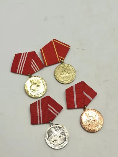 Samling Medaille für treue Dienste in der Nationalen Volksarmee" (Medalje for tro tjeneste i Nationale Volksarmee) fra Østtyskland (DDR).