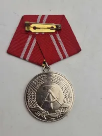 Samling Medaille für treue Dienste in der Nationalen Volksarmee" (Medalje for tro tjeneste i Nationale Volksarmee) fra Østtyskland (DDR).