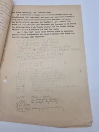 Originalt “Mein Lebenslauf" (mit livsforløb), der beskriver en mands liv og karriere i den tyske flåde - ww2