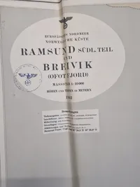 Originalt tysk Kriegsmarine kort - ww2