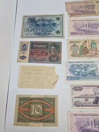 Samling originale pengesedler