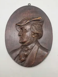 Træ relief med Hitlers ynglings komponist Richard Wagner