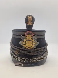 Original Kepi model 1880 for officerer v. fodfolket pompon + svejf  1889