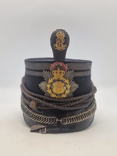 Original Kepi model 1880 for officerer v. fodfolket pompon + svejf  1889
