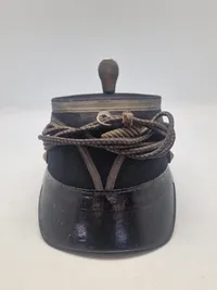 Original Kepi model 1880 for officerer v. fodfolket pompon + svejf  1889