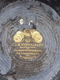 Original Kepi model 1880 for officerer v. fodfolket pompon + svejf  1889