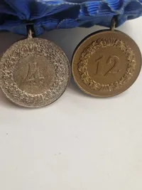 Original 2-fach Ordensspange / Spange Dienstauszeichnung der Wehrmacht