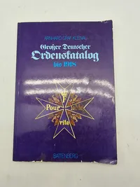 Großer Deutscher
Ordenskatalog
bis 1918