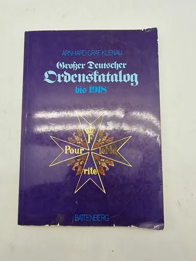 Großer Deutscher
Ordenskatalog
bis 1918