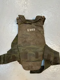 Russian army (flora camo) 6b23-1 bulletproof vest, captured from Kharkiv region. No plates, only kevlar