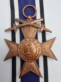 Originalt Bayern WW1, Militär Verdienstkreuz 3.Klasse am Band