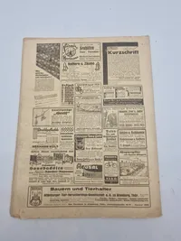 Originalt WW2 “Wochenblatt der Landesbauernschaft Sachsen" (Ugeblad for Sachsens Landbrugssammenslutning)