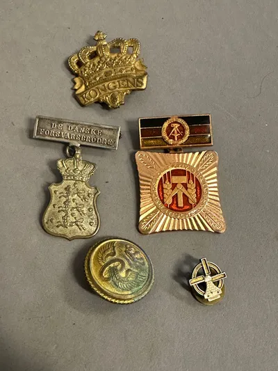 Samling diverse militaria