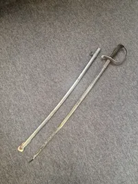 Original Dansk officerssabel med graveret klinge