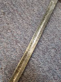 Original Dansk officerssabel med graveret klinge