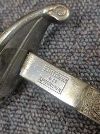 Original Dansk officerssabel med graveret klinge