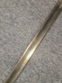 Original dansk Hautboistsabel Model 1831,  stemplet: Slesvigske Jæger Corps 2. Kompagni nr. 6