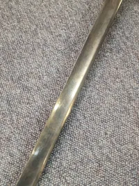 Original dansk Hautboistsabel Model 1831,  stemplet: Slesvigske Jæger Corps 2. Kompagni nr. 6