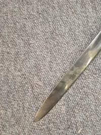 Original dansk Hautboistsabel Model 1831,  stemplet: Slesvigske Jæger Corps 2. Kompagni nr. 6