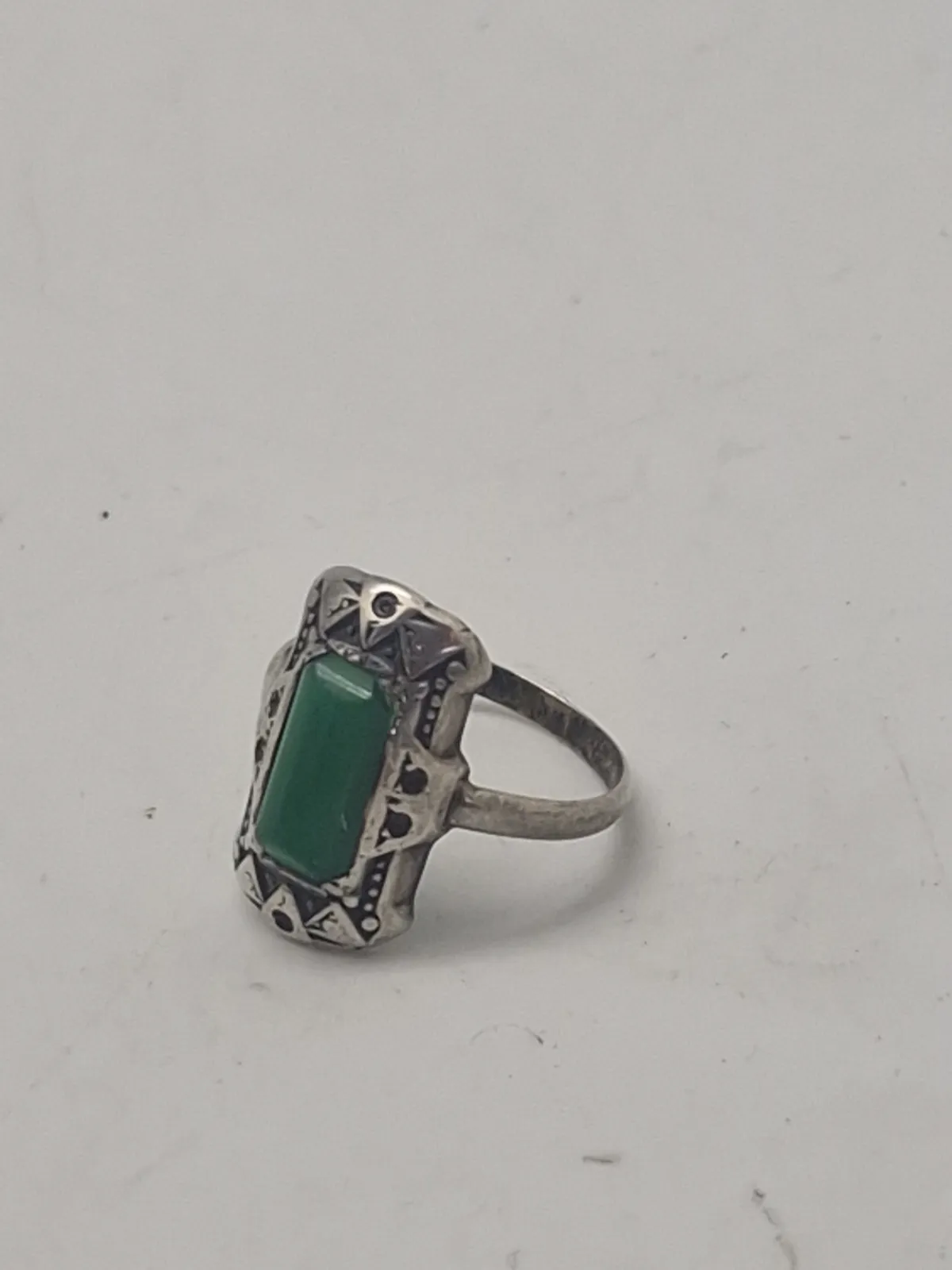 Fingerring 830 sølv (Art Deco)