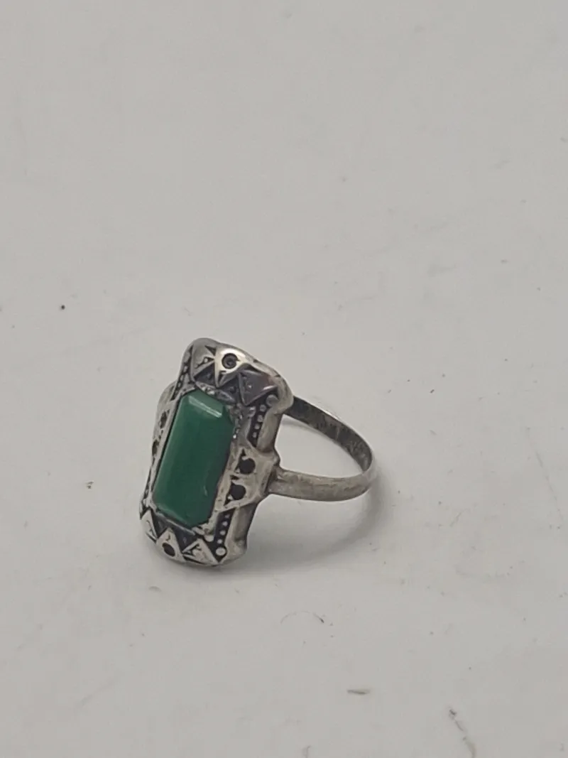 Fingerring 830 sølv (Art Deco)