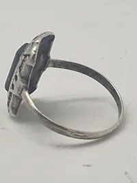 Fingerring 830 sølv (Art Deco)