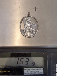 Nationalt halssmykke med moder Danmark