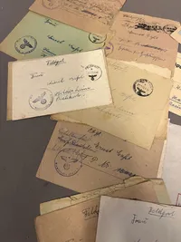 Samling Tysk feltpost fra samme mand