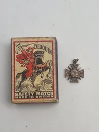 Originalt Flandern-Kreuz, Marines Flanders 1914/18 (Miniature)