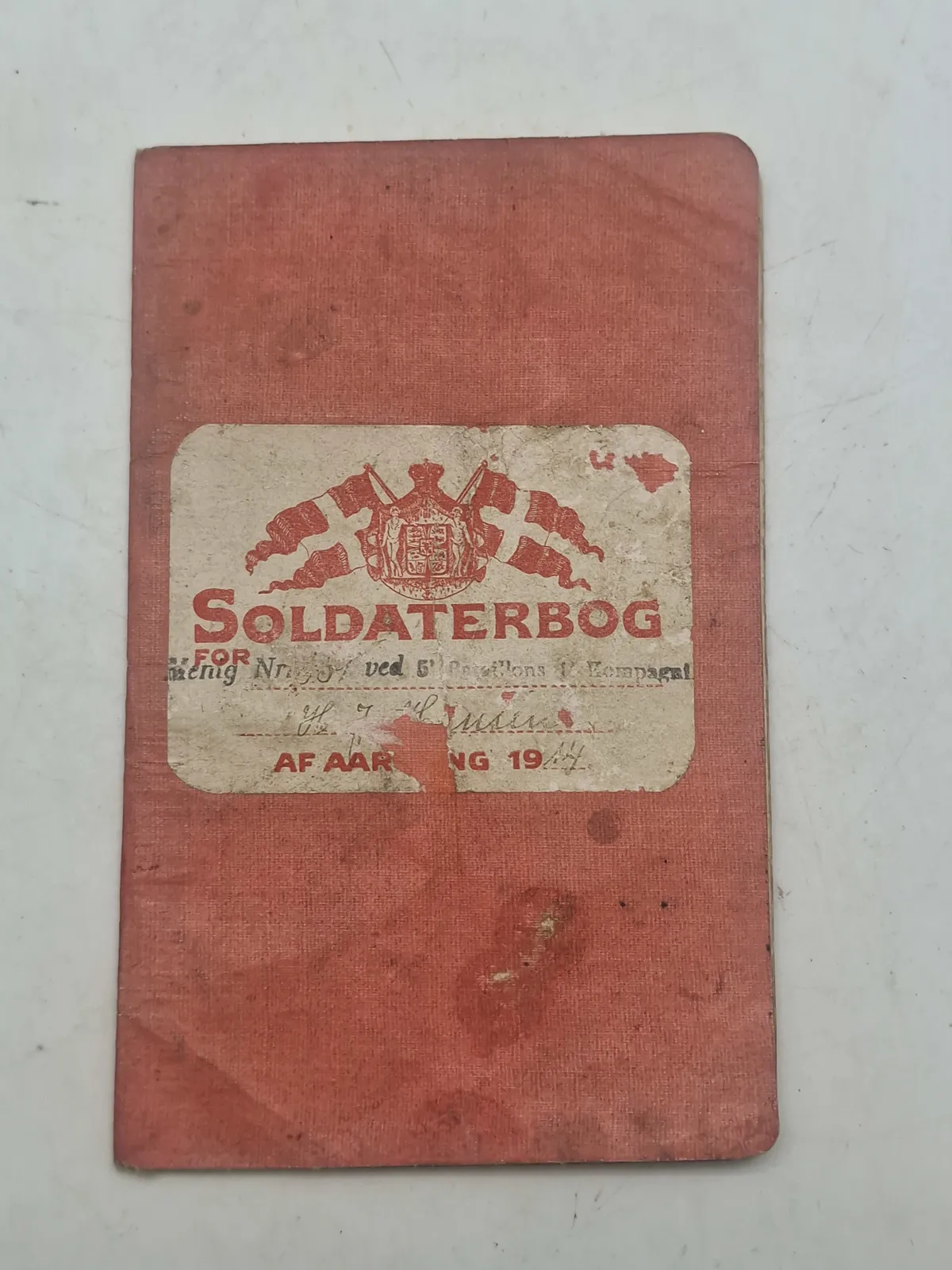 Original dansk soldaterbog