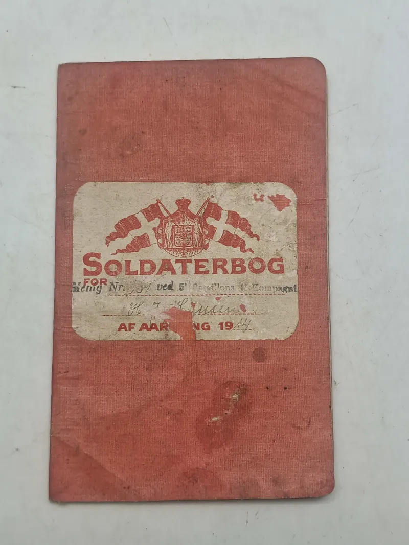 Original dansk soldaterbog