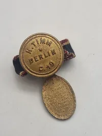 Original Blank die Wehr Rein Ehr 1914-1918 medalje. Miniature til knappehullet