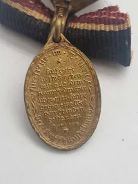 Original Blank die Wehr Rein Ehr 1914-1918 medalje. Miniature til knappehullet