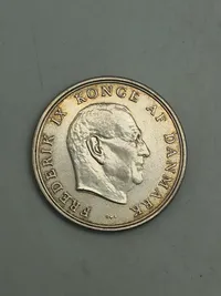 5-kroners erindringsmønt fra 1964, der blev udgivet i anledning af Prinsesse Anne-Maries bryllup.
