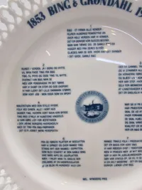 jubilæumsplatte fra Bing & Grøndahl, lavet i anledning af fabrikkens 125-års jubilæum i 1978