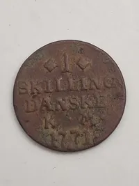 Original 1 skilling 1771
