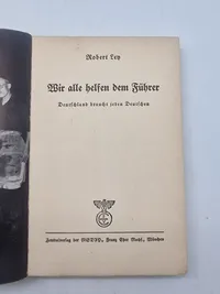 sjælden bogsamling fra D.N.S.A.P Partifører Frits Clausens 1893-1947  Personlige bibliotek