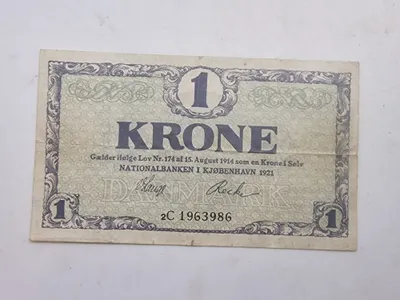 1 kr seddel