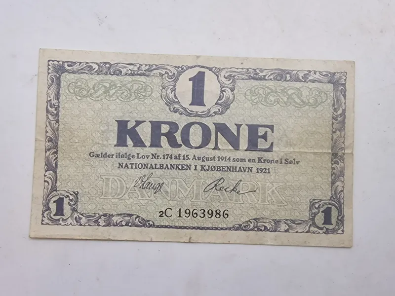 1 kr seddel