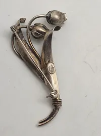Broche John. L. - 830 sølv