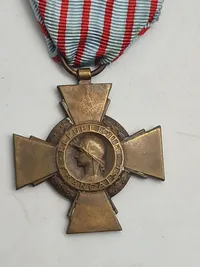 Originalt Combatant's Cross (Croix du Combattant) (WW1)