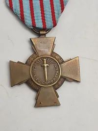 Originalt Combatant's Cross (Croix du Combattant) (WW1)