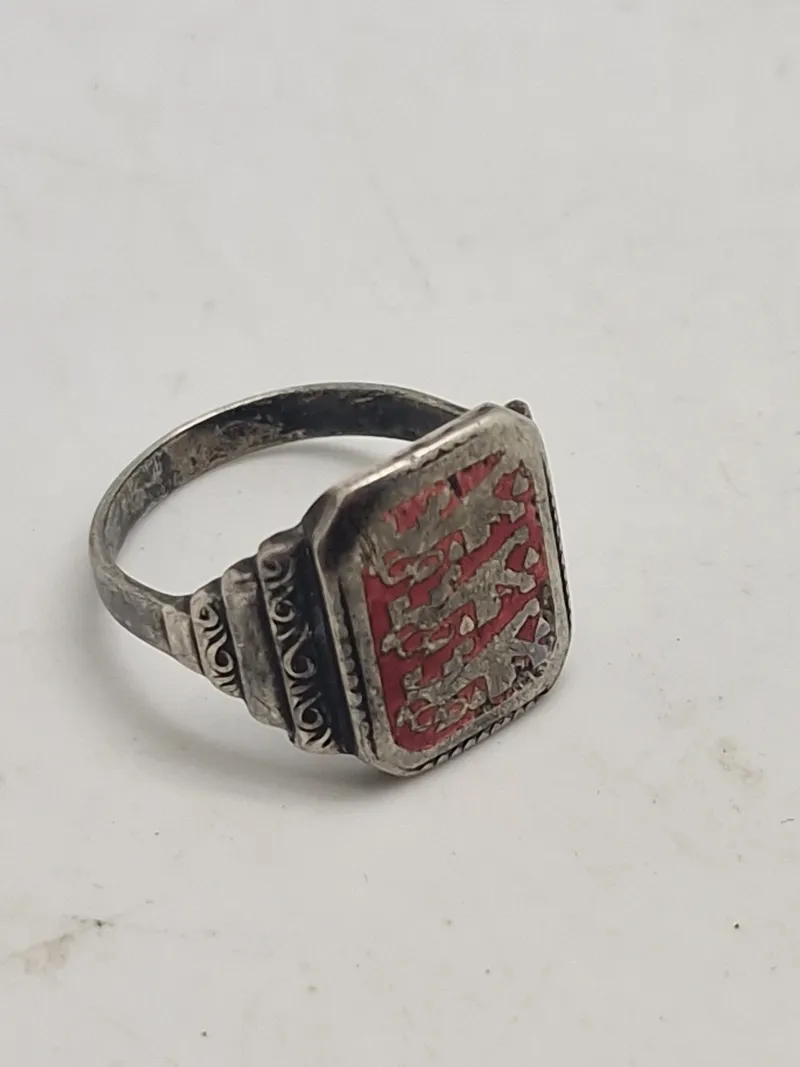 Original dansk patriotisk fingerring fra tiden omkring ww2