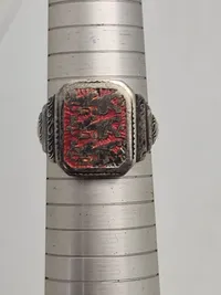Original dansk patriotisk fingerring fra tiden omkring ww2