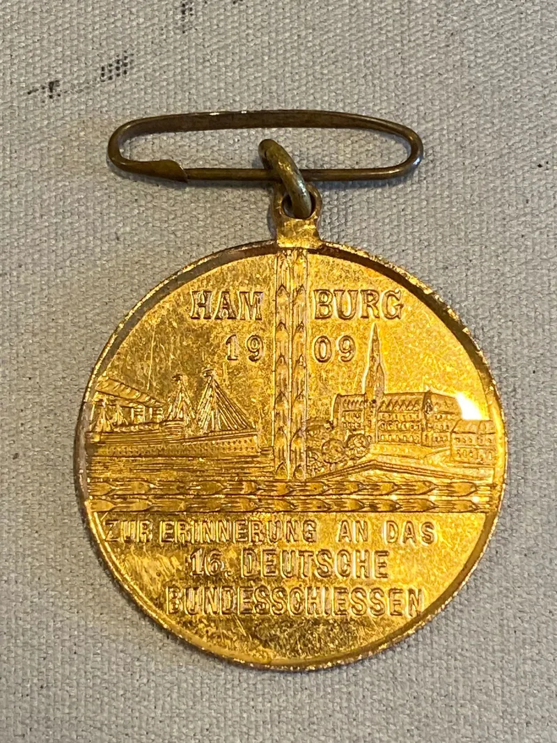Original tysk skyde medalje fra 1909