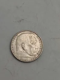 Original 2 Reichmark, 1938 sølv