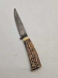 Miniature jagtkniv med greb af ben