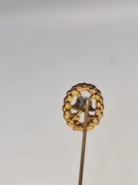 Original Miniatur zum Verwundetenabzeichen Gold 1. Weltkrieg durchbrochen
