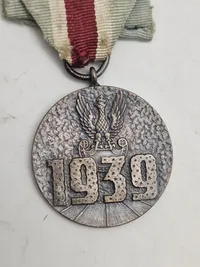 Original "Medalje for deltagelse i forsvarskrigen i 1939" (Polen)