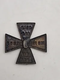 Originalt “Gold Für Eisen” badge - lavet som Jernkors - ww1